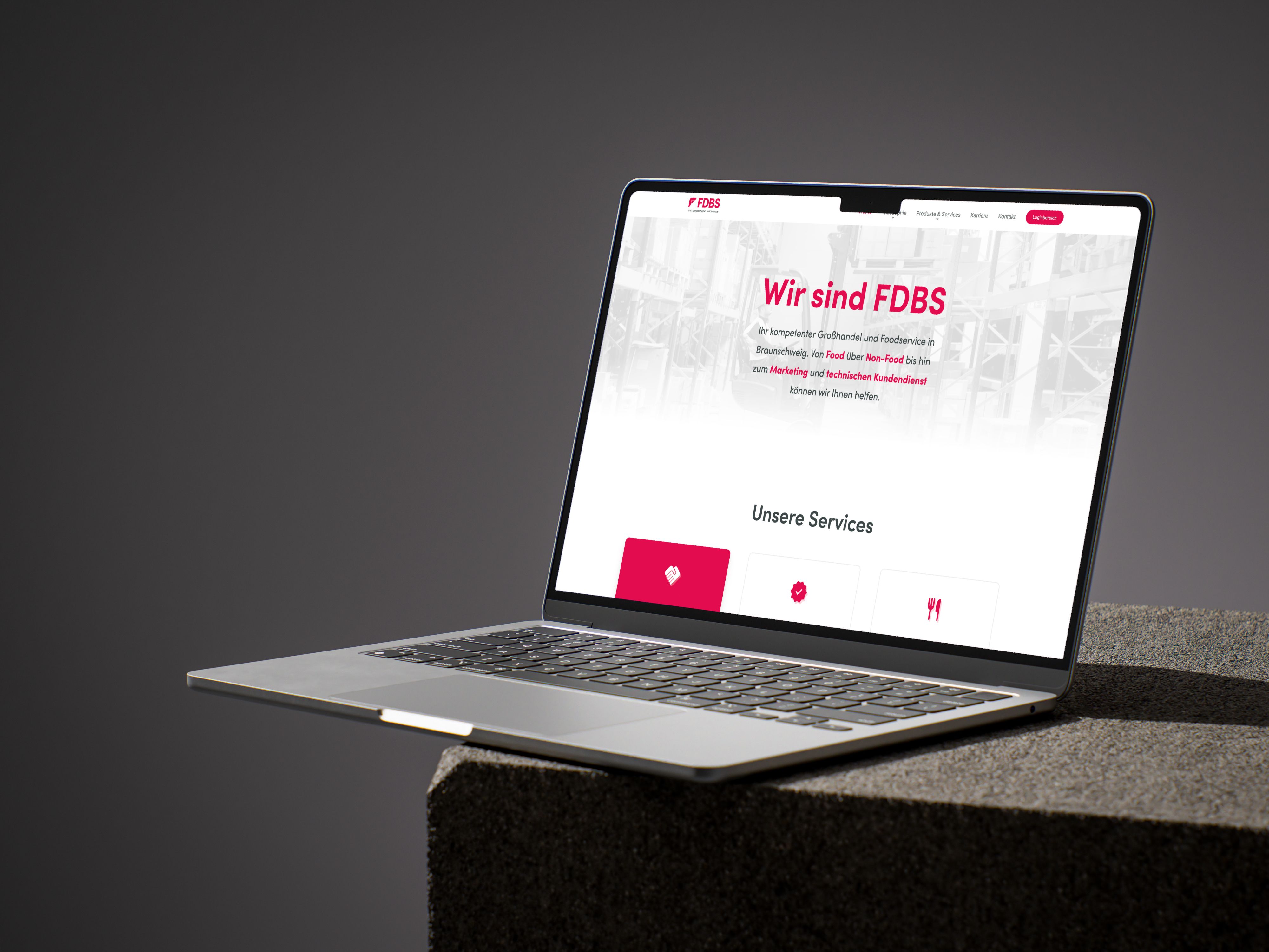 Firmenwebsite für die FDBS eG